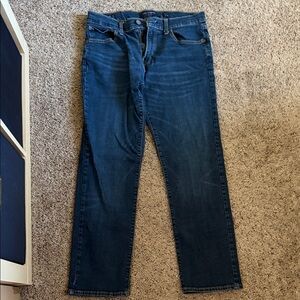 Lucky Brand Men's Dark Blue Straight Jeans